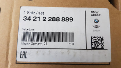Original BMW 1' E81 E87 3' E90 Bremsbeläge mit Warnkontakt Hinten 34212288889