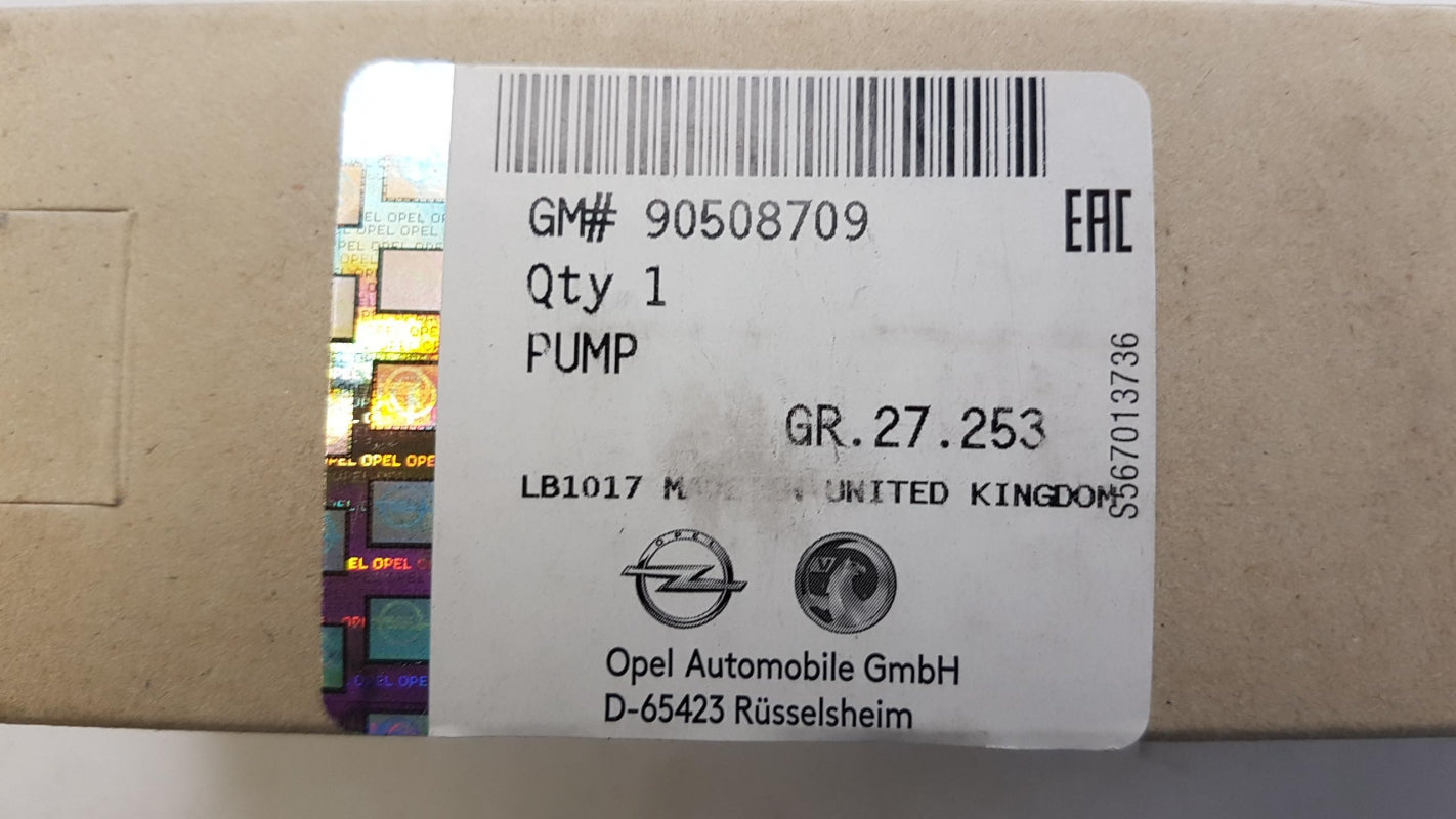Original OPEL Astra-G/H Omega-B Corsa-C Vectra-B/C Zafira-B Waschpumpe 90508709