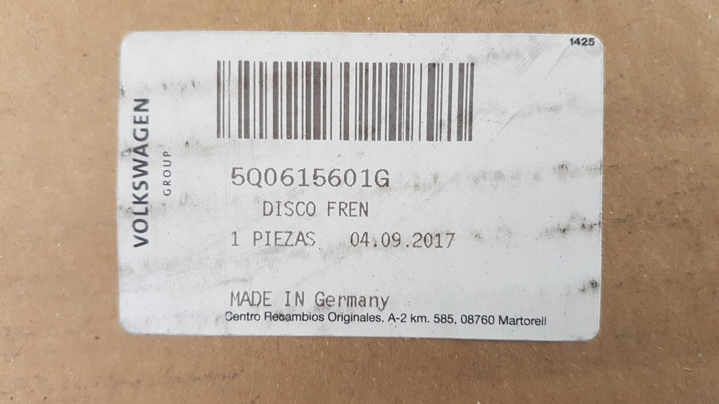 Original AUDI A3 Q3 VW Eos Golf Passat Tiguan Bremsscheibe 1St hinten 5Q0615601G