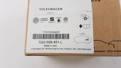 Original AUDI A1 I SKODA Octavia III SEAT Leon III Bremsbeläge hinten 5Q0698451L