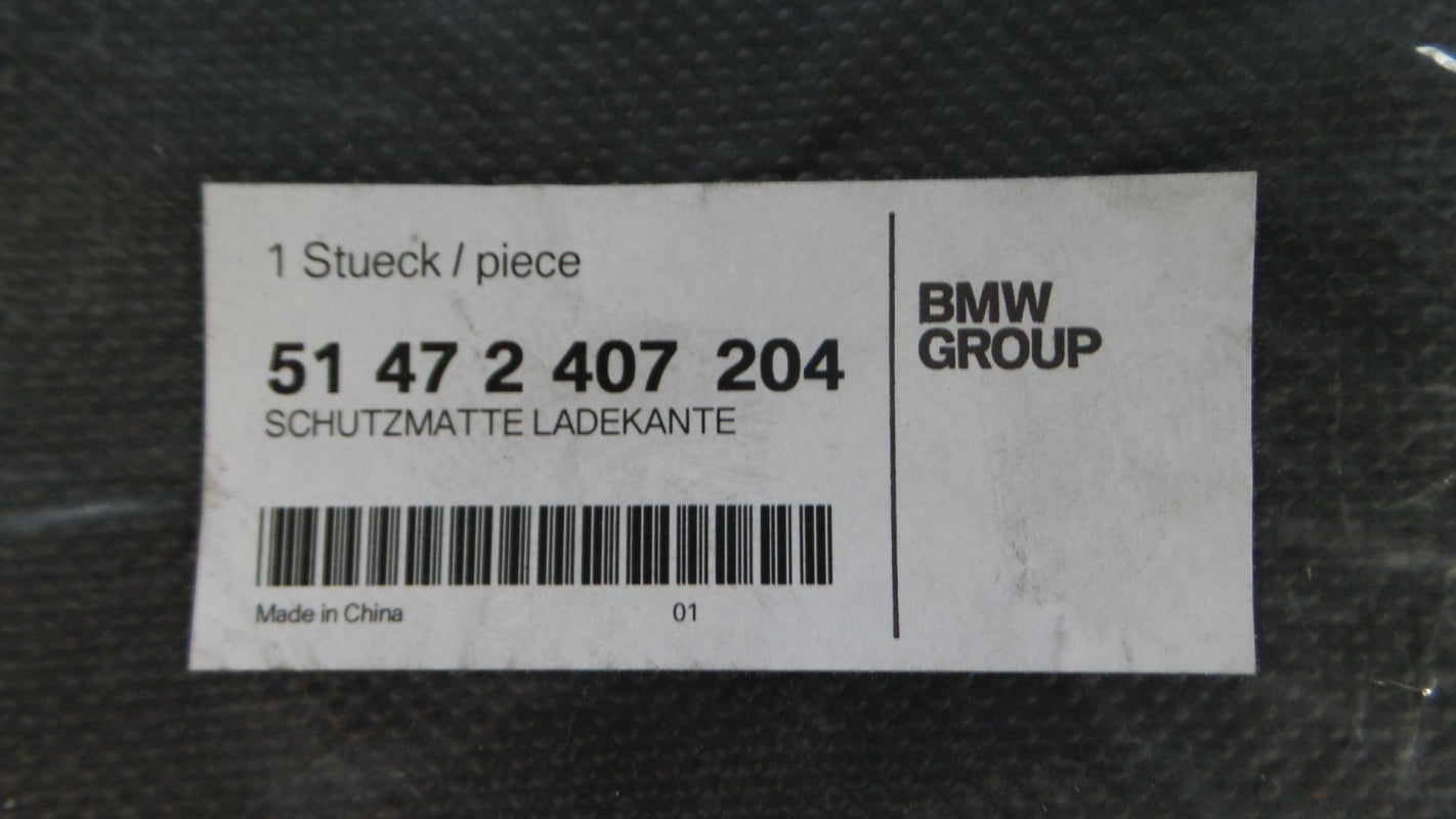 Original BMW 3er E90 7er F01 X6 X5 Z4 Ladekanten-Schutzmatte schwarz 51472407204