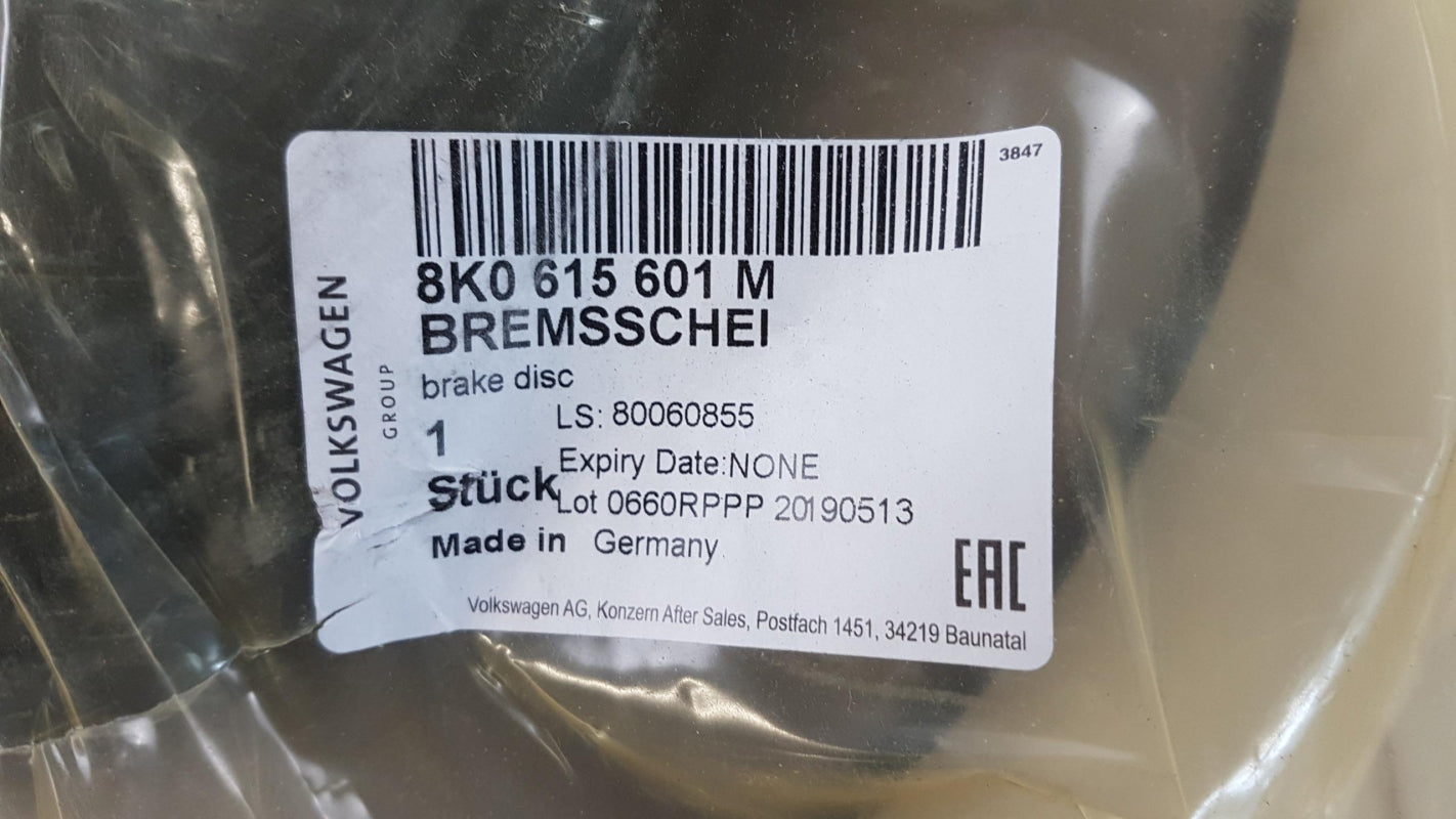 Original AUDI A4 A5 A6 A7 Q5 Bremsscheibe (1 stück) hinten 8K0615601M