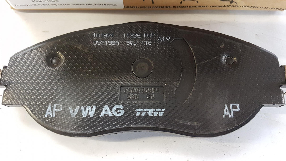 Original AUDI Q3 F3 VW Passat B8 Tiguan BW Arteon Bremsbeläge 3Q0698151C
