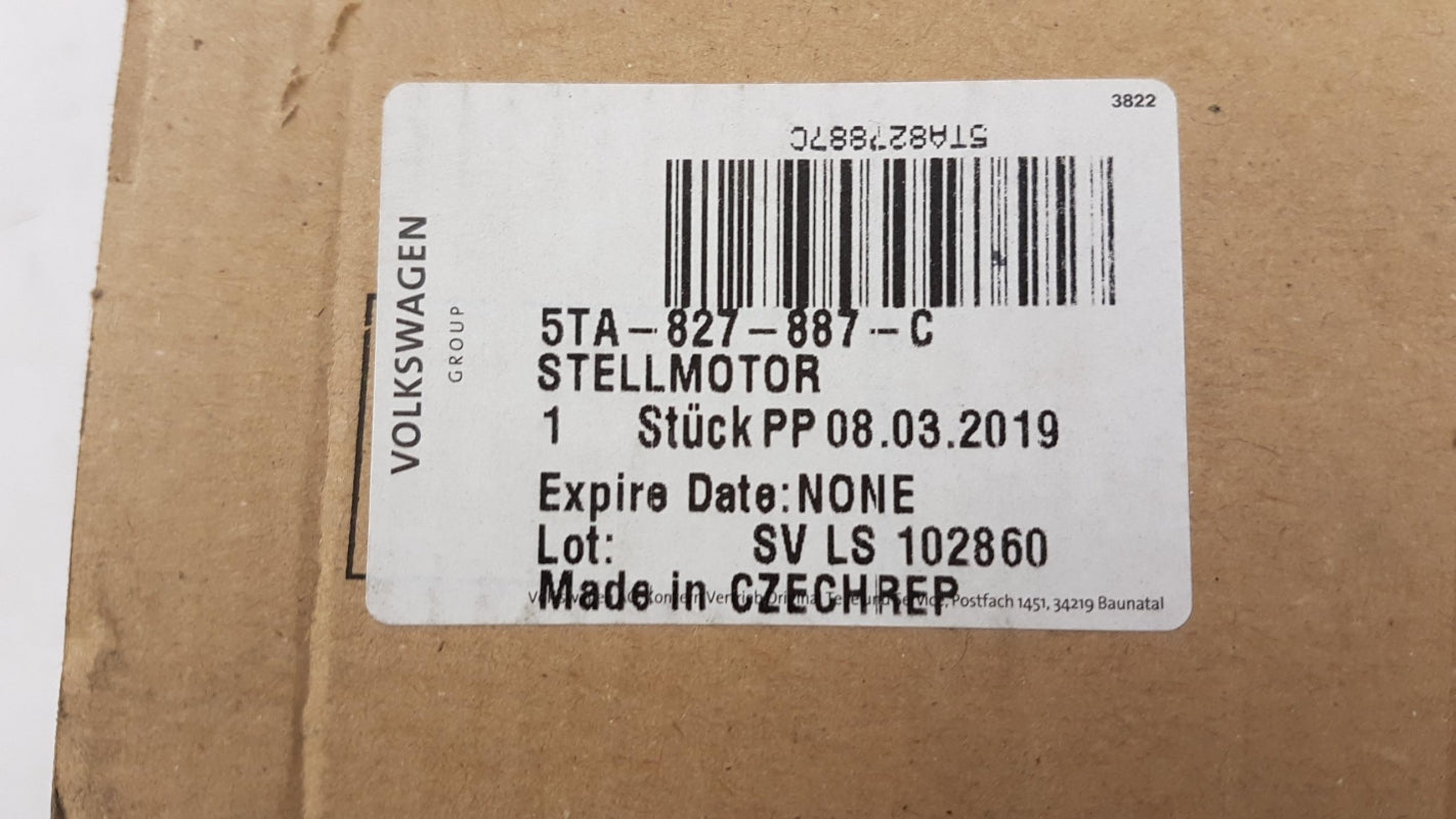 Original OE Volkswagen Elektromotor 5TA827887C