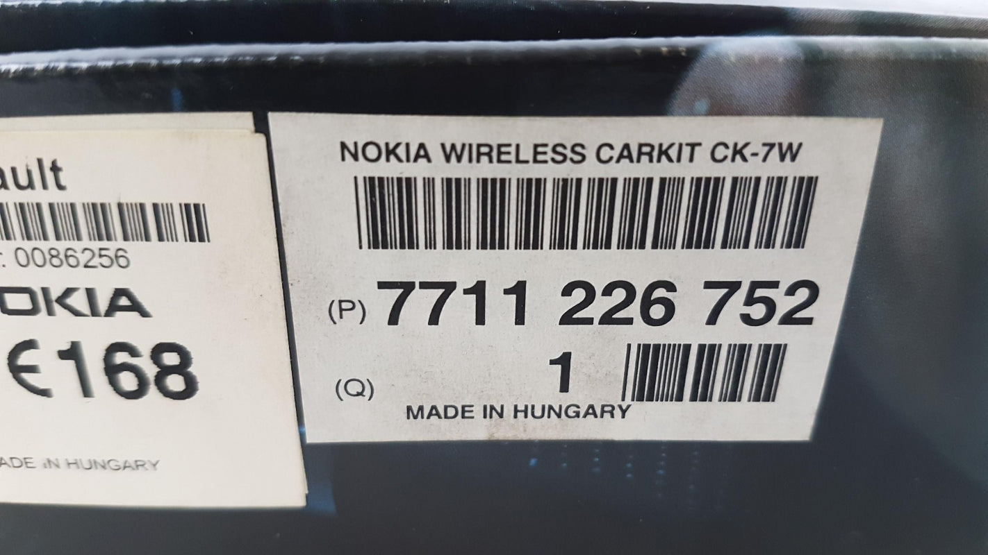 Original RENAULT NOKIA Freisprecheinrichtung Einbausatz  CK-7W 7711226752