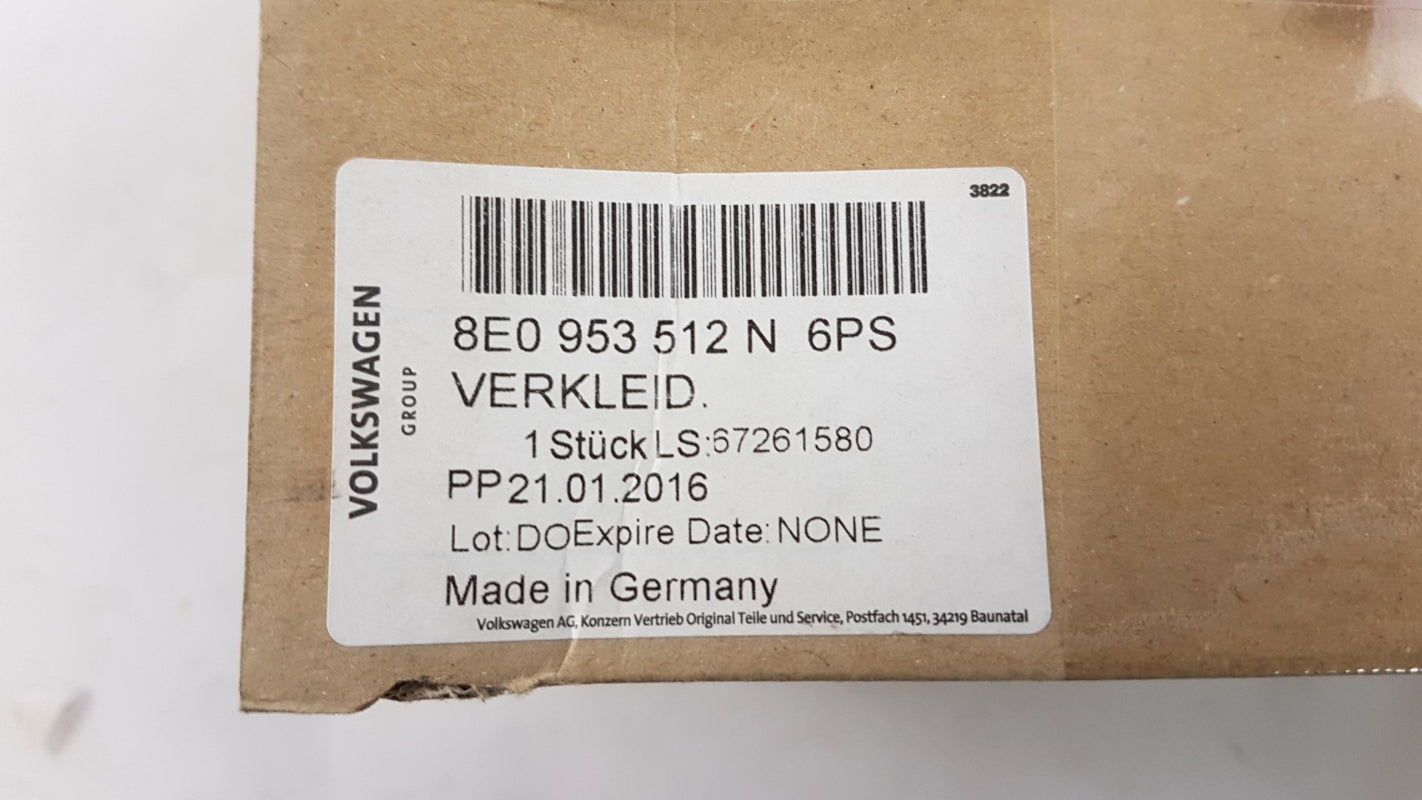 Original OE Volkswagen Lenksäule Abdeckung 8E0953512N6PS