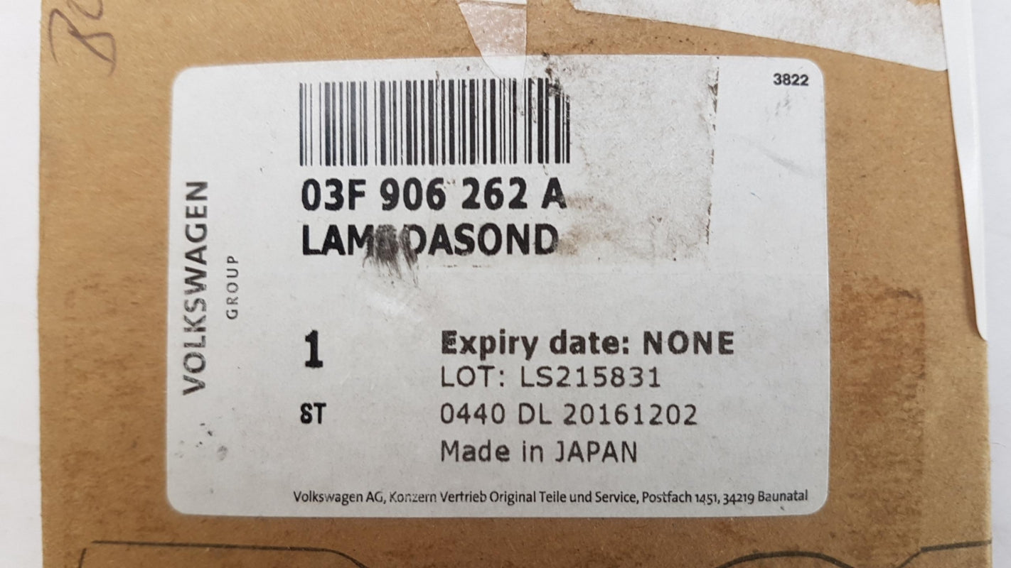 Original VW Caddy III 2K Golf VI SKODA Rapid II 5J Lambdasonde 1.2TSI 03F906262A