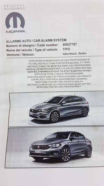 Original FIAT Tipo '15- Alarmanlage 50927707