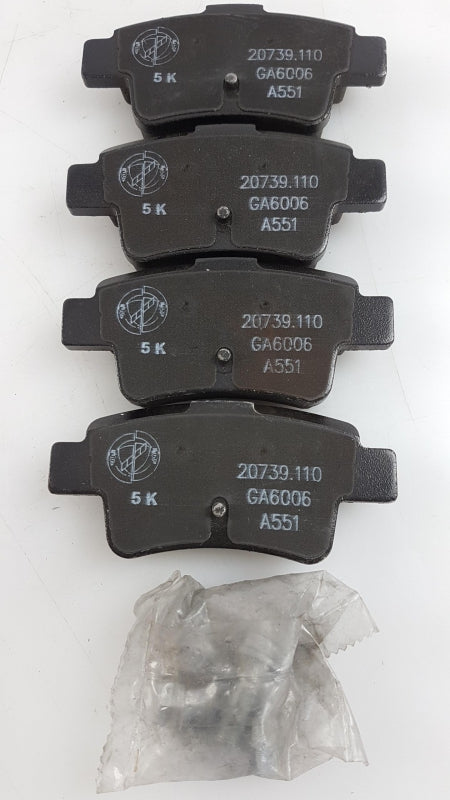 Original FIAT ABARTH Grande Punto '05-'13 Bremsbeläge hinten 77363959