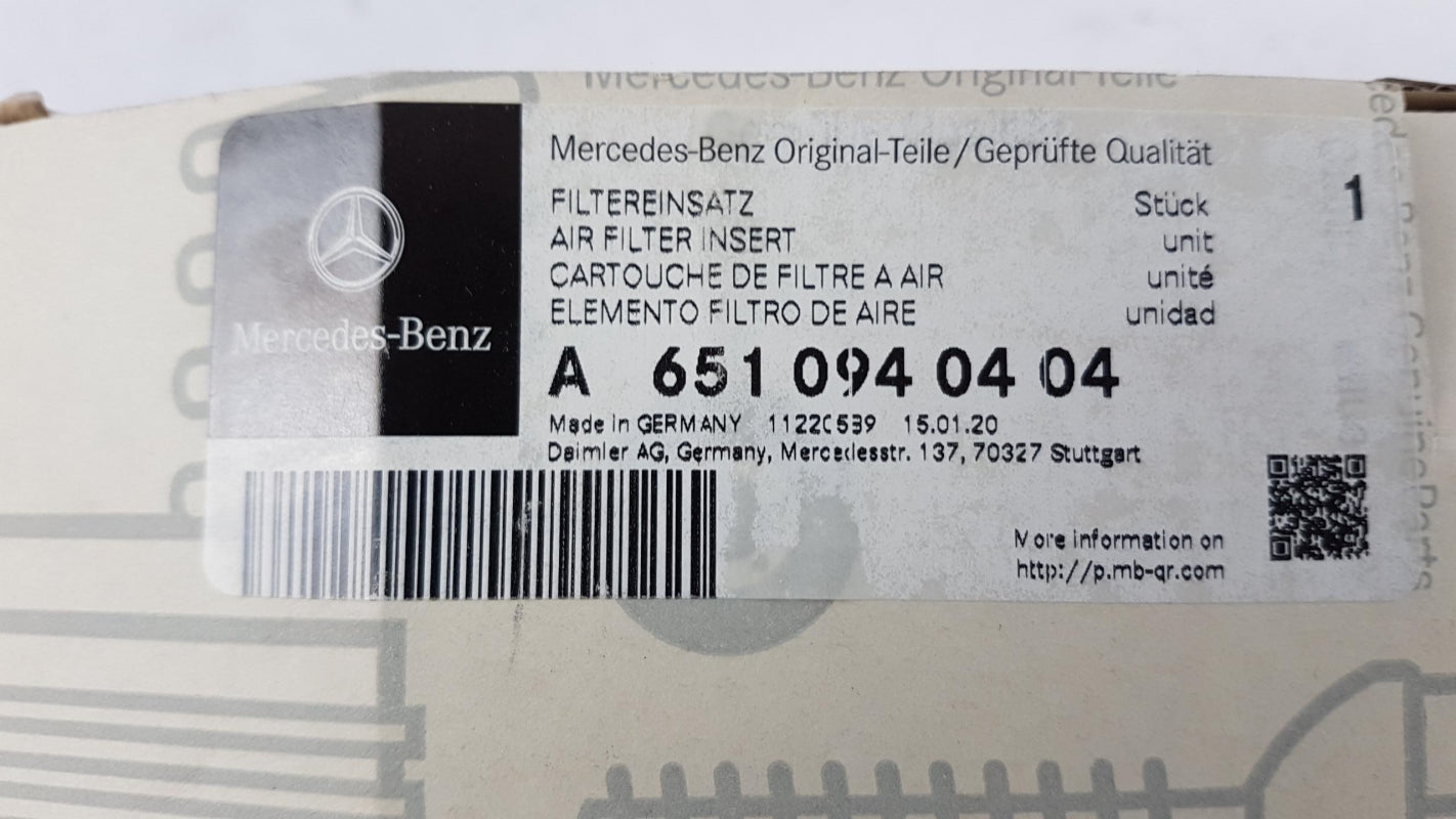 Original OE MERCEDES-BENZ Luftfilter A6510940404