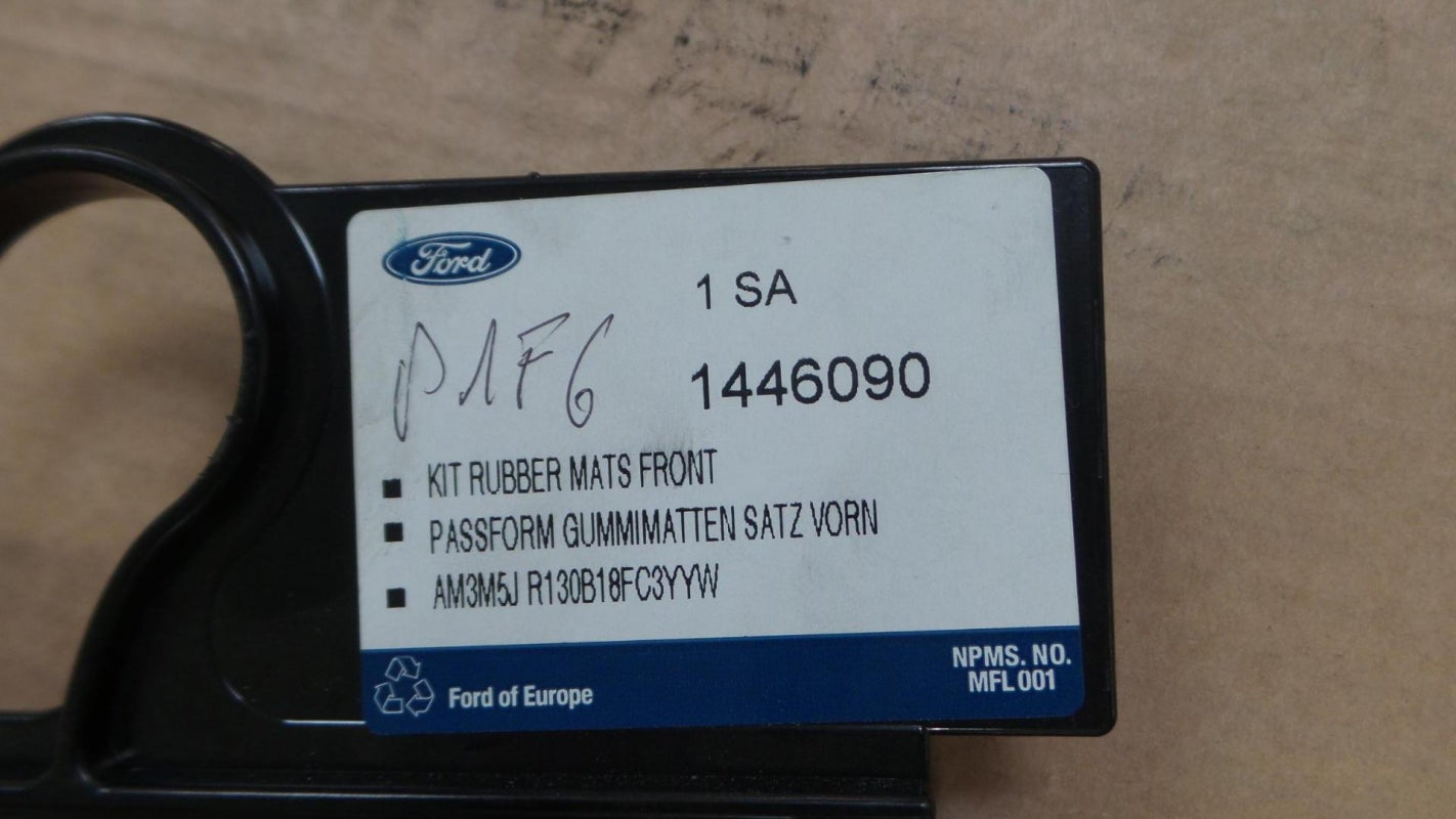 Original FORD Focus C-Max Fußmattensatz Gummi schwarz vorne 1446090