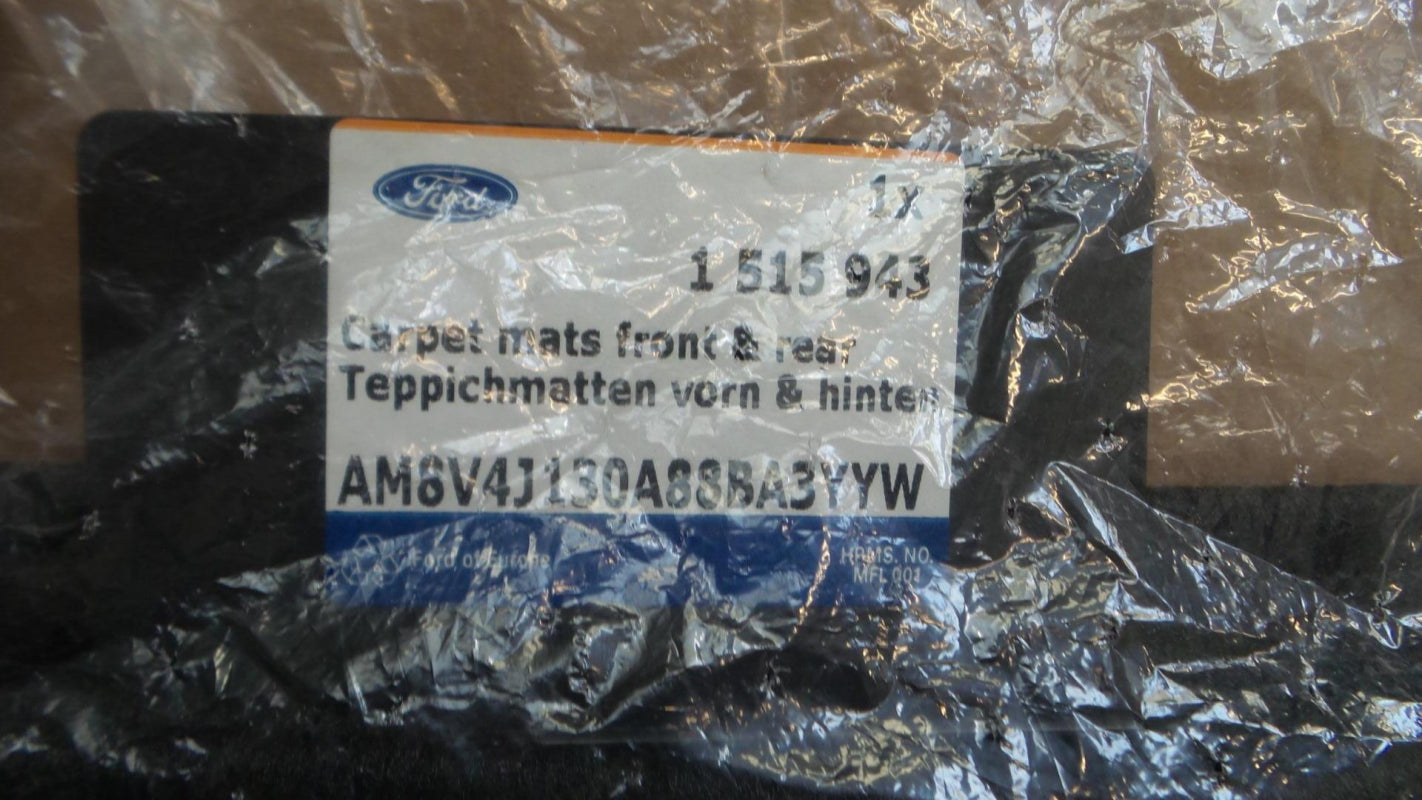 Original FORD Kuga I '08-'12 Fußmattensatz 4-teilig Velours schwarz 1515943