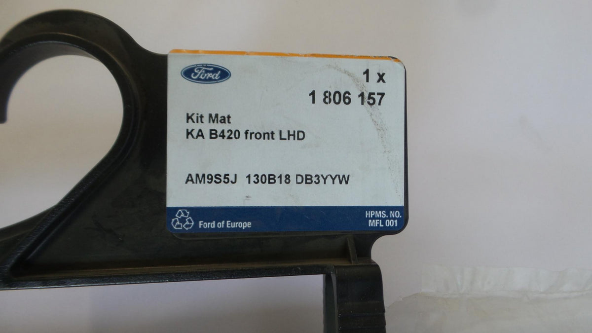 Original FORD KA (CCU) '12-'16 Fußmattensatz Gummi schwarz vorne 1806157