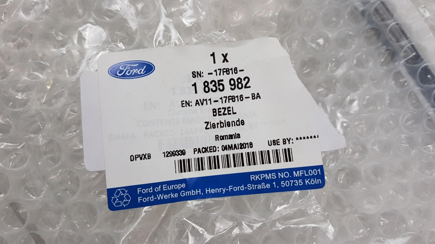 Original FORD B-Max Rahmen Kühlergitter Kühlergrill Zierleiste Chrom 1835982