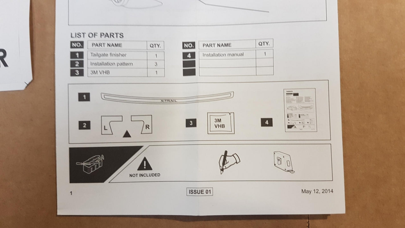 Original NISSAN X-Trail (T32) '14-'17 Stoßstange Schutz Aluminium KE9674C530