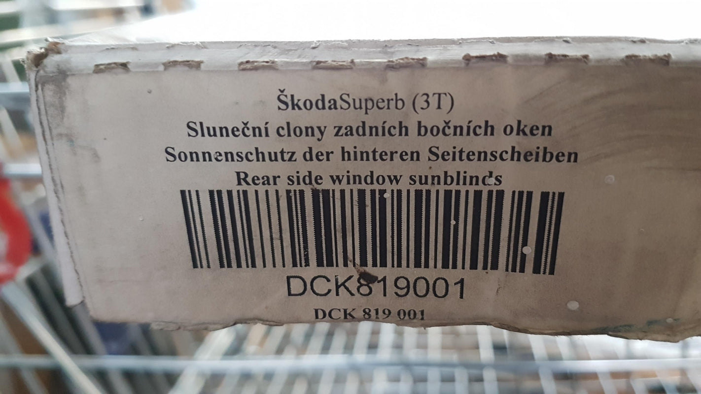Original SKODA Superb II Sonnenschutz Sonnenblenden Hinten DCK819001