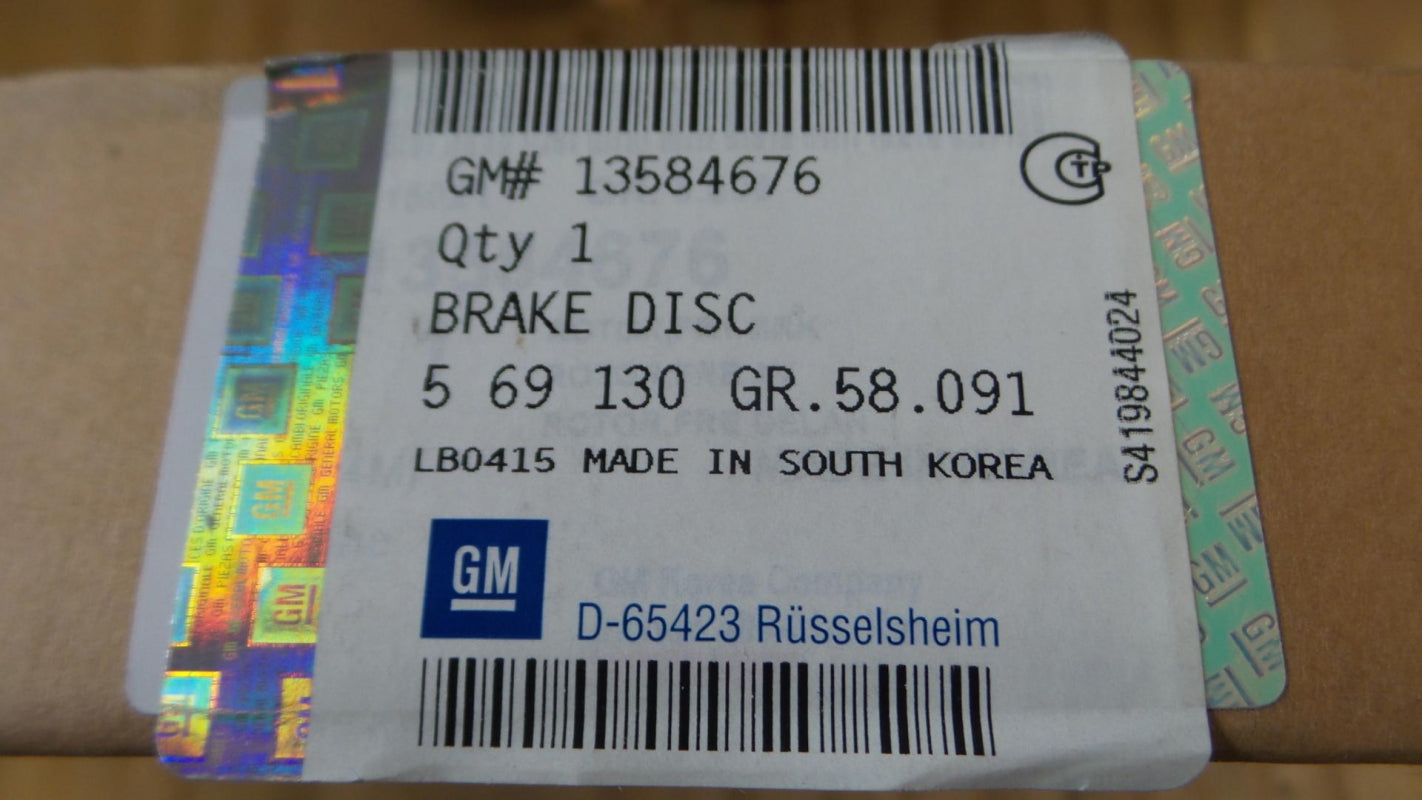 Original OPEL Karl CHEVROLET Spark Bremsscheibe (1 stück) 236X20 vorne 13584676