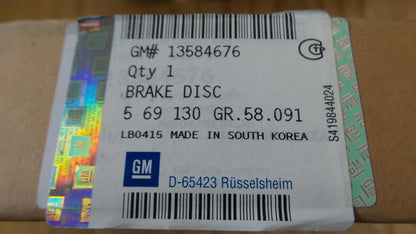 Original OPEL Karl CHEVROLET Spark Bremsscheibe (1 stück) 236X20 vorne 13584676