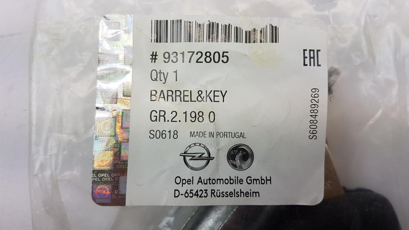 Original OPEL Corsa-B/C Astra-G Meriva-A Zündschloss Schließzylinder 93172805