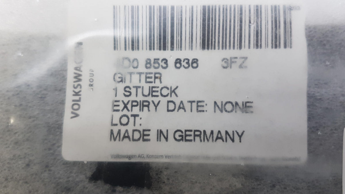 Original AUDI A8 '99-'03 Stoßfänger Lüftungsgitter schwarz rechts 4D08536363FZ