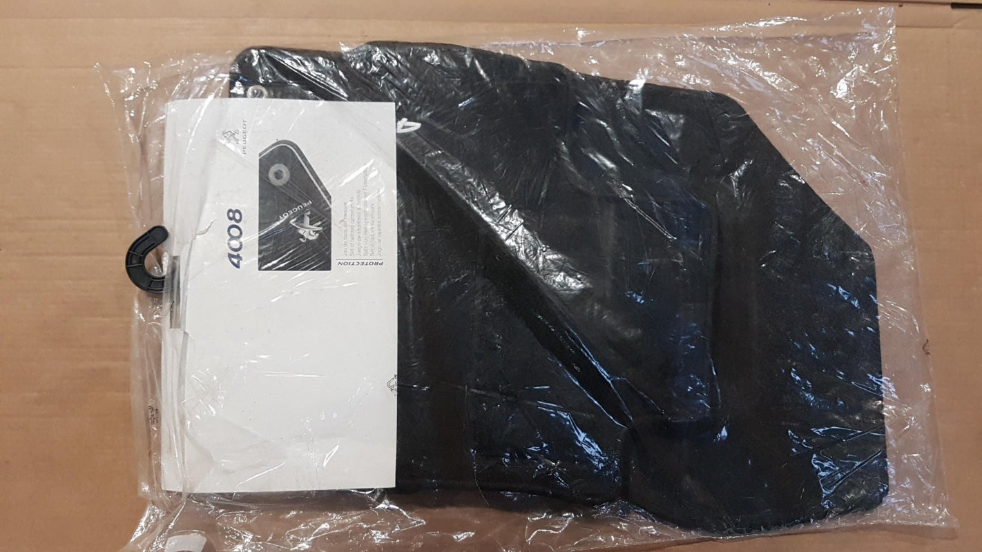 Original PEUGEOT 4008 Fußmattensatz 4-teilig Textil schwarz 1606612980