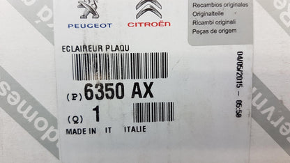 Original OE Peugeot Kennzeichenleuchte 6350AX