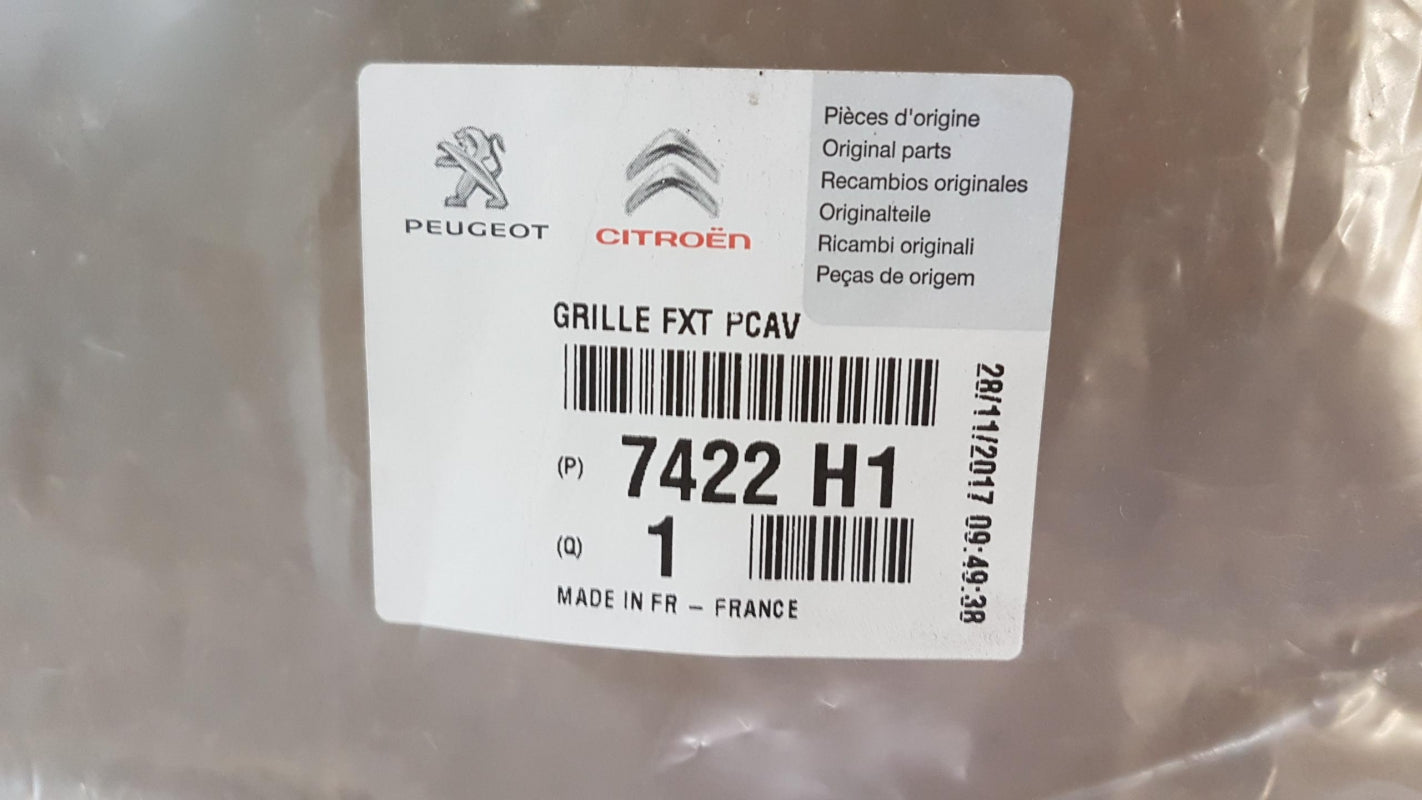 Original CITROEN DS3 Kühlergrill Kühlergitter Silber/Grau 7422H1