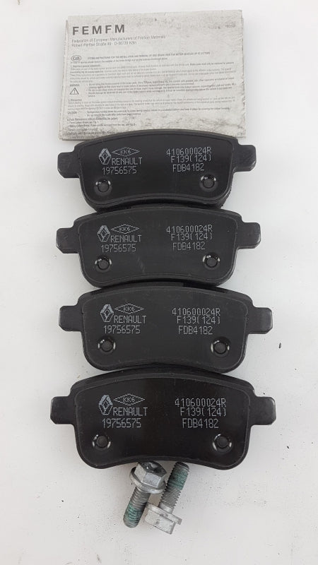 Original RENAULT Megane III Fluence Bremsbeläge Bremsklötze hinten 440604694R