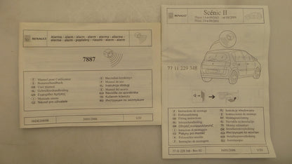 Original RENAULT Scenic II Alarmanlage 7711229348