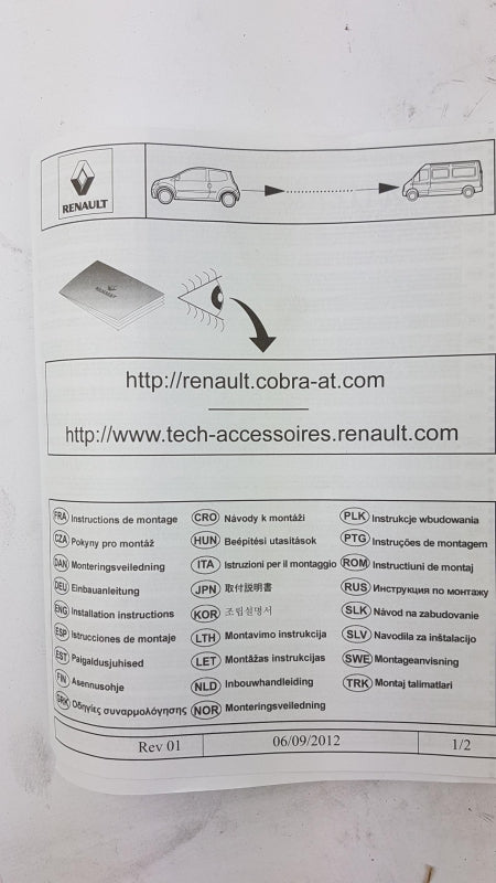 Original RENAULT Clio IV Twingo II Megane III Einparkhilfe hinten 8201373014