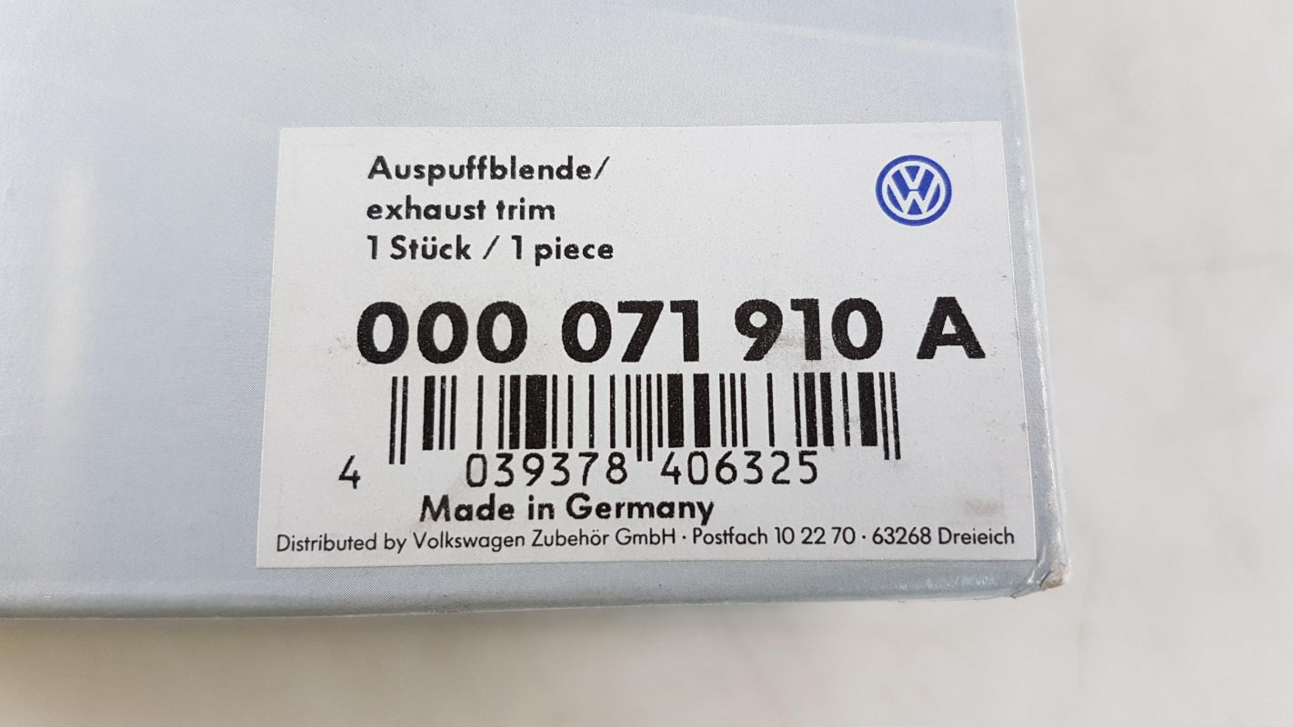 Original VW Golf VI VII Tiguan Auspuffblende Endschalldämpfer 2-Stück 000071910A