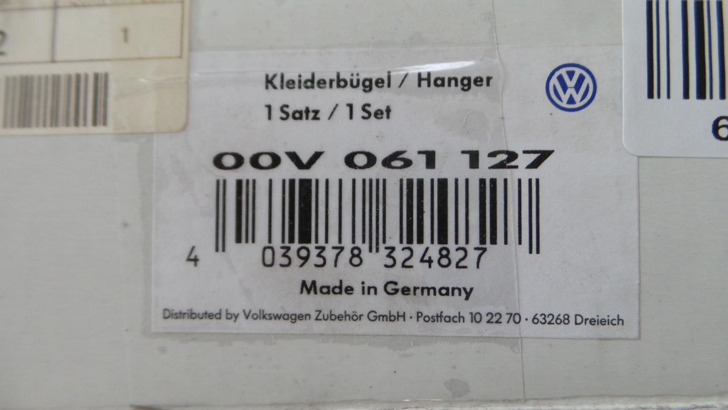 Original OE Volkswagen Kleidung / Taschen Kleiderbügel 00V061127