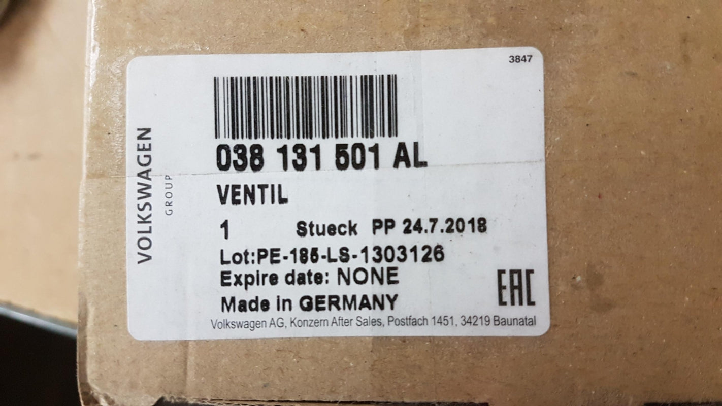 Original AUDI A4 A6 VW Passat SEAT Alhambra SKODA Superb AGR-Ventil 038131501AL