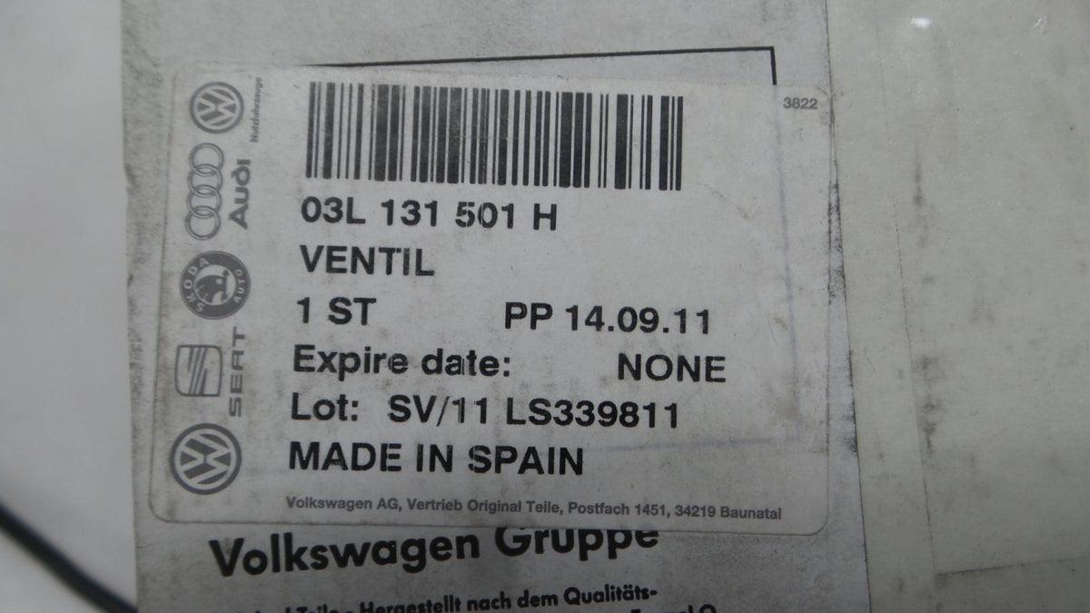 Original VW Transporter T5 '09-'16 2.0TDI AGR-Ventil 03L131501H