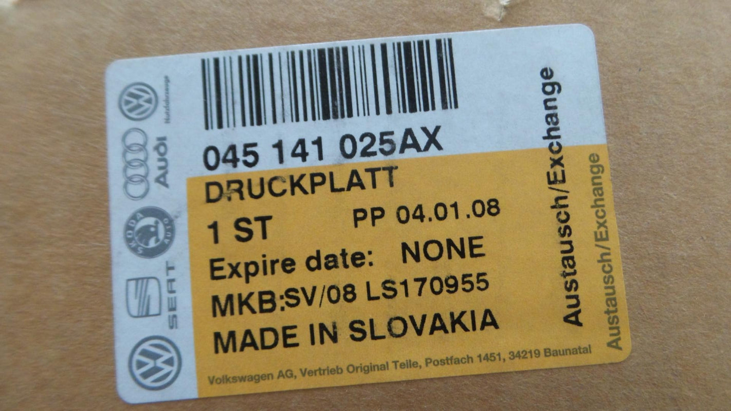 Original VW Polo SKODA Fabia Octavia 1.9TDI Kupplungsdruckplatte 045141025AX