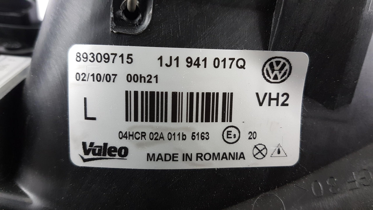 Original VW Golf Scheinwerfer schwarz chrom links 1J1941017Q