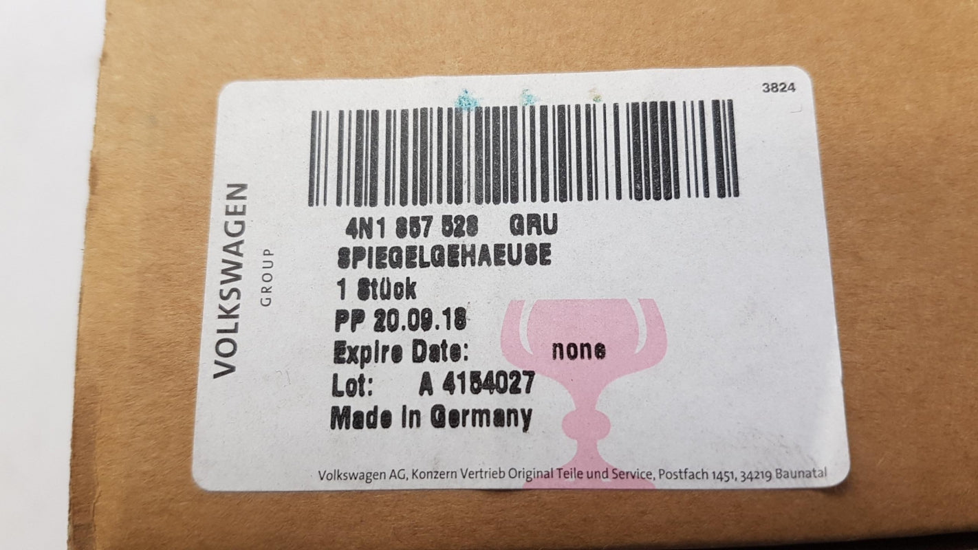 Original AUDI A6 4K A8 4N Spiegelkappe Abdeckung Rückspiegel Rechts 4N1857528GRU