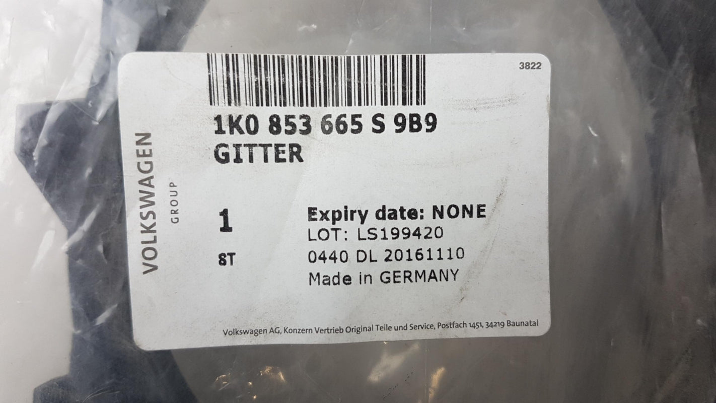 Original VW Golf 5 Jetta A5 Stoßfänger Lüftungsgitter links 1K0853665S9B9
