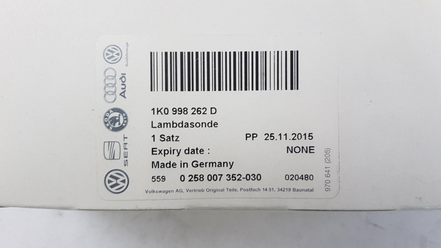 Original AUDI A3 A4 A6 A8 VW Golf Phaeton Polo Touareg Lambdasonde 1K0998262D