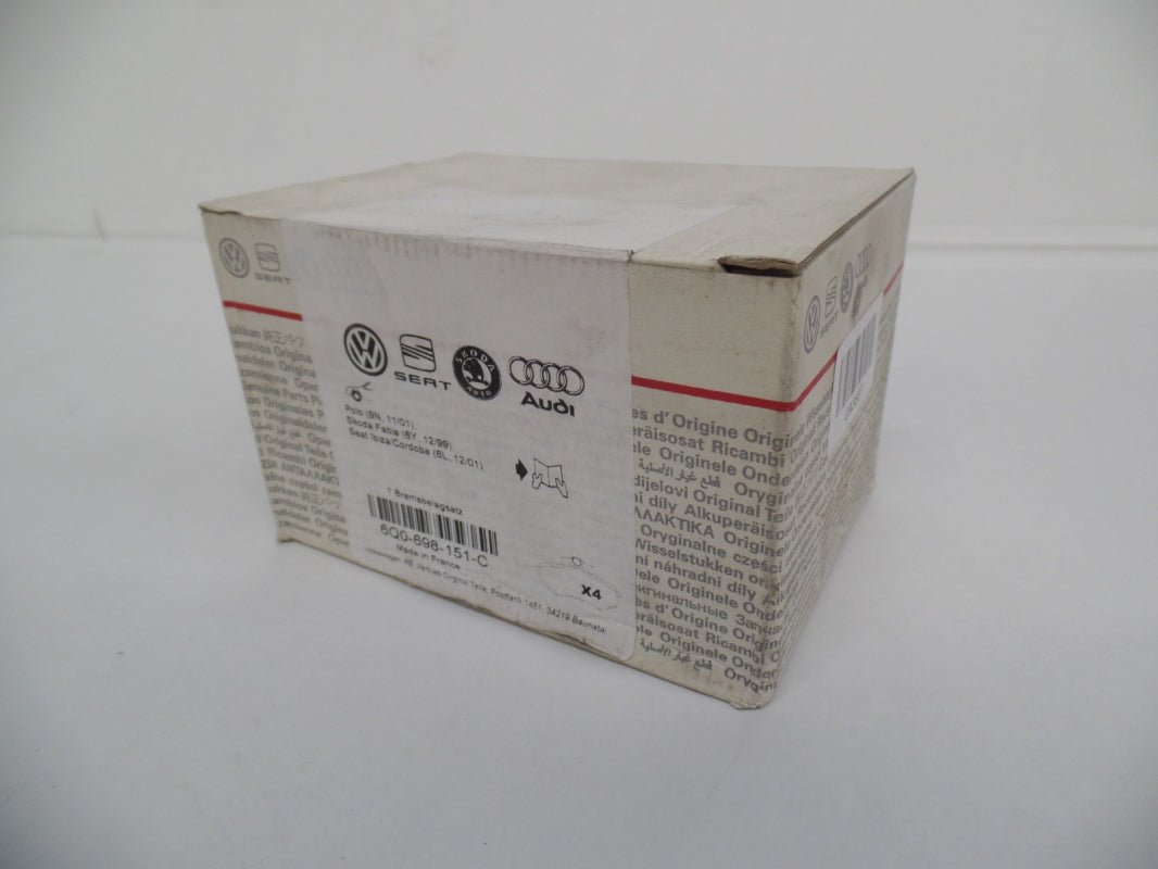 Original VW Polo SEAT Ibiza SKODA Fabia Bremsbeläge Bremsklötze vorne 6Q0698151C