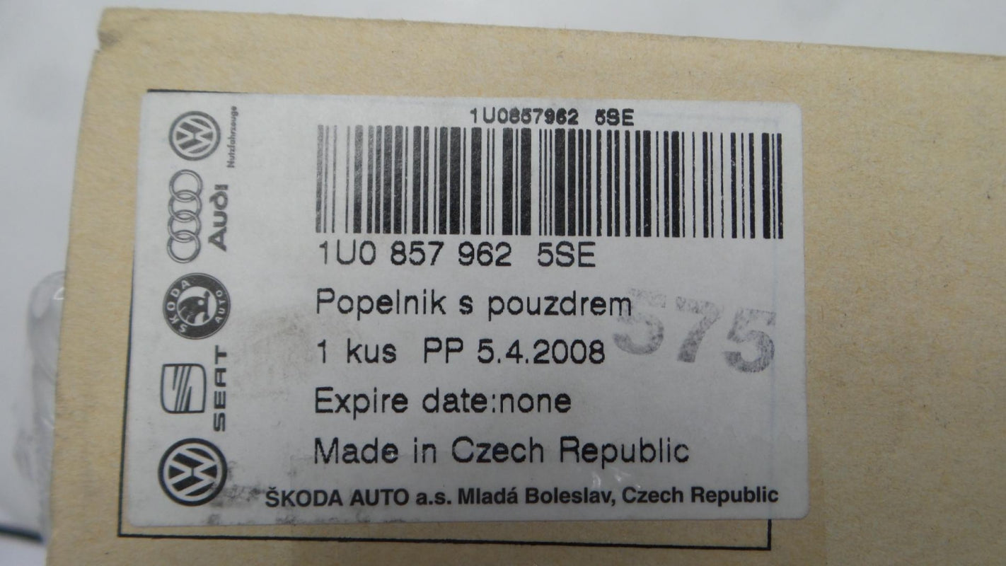 Original SKODA Octavia I '96-'10 Aschenbecher hellgrau vorne 1U08579625SE