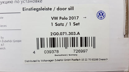 Original VW Polo VI (2G) ab 2017 Einstiegsleisten Aluminium Vorne 2G0071303A