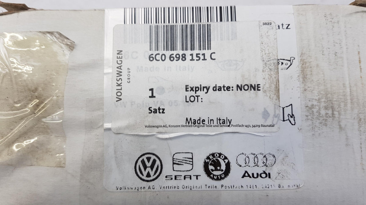 Original OE Volkswagen Bremsbeläge 6C0698151C