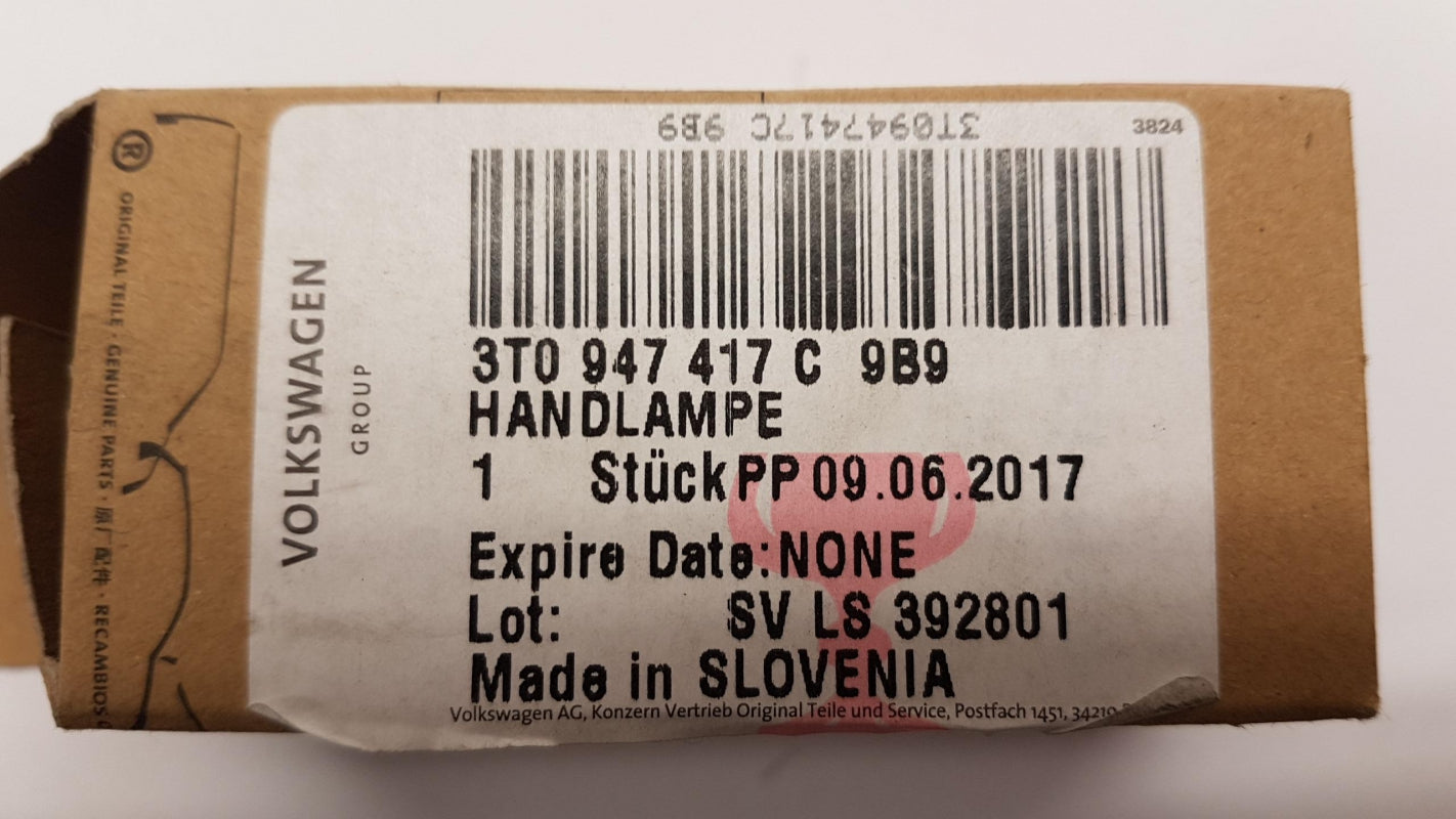 Original OE Volkswagen Kofferraum Licht 3T0947417C9B9