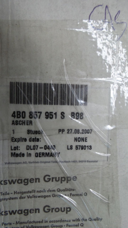 Original AUDI A6 RS6 VW Transporter Aschenbecher satinschwarz 4B0857951SB98