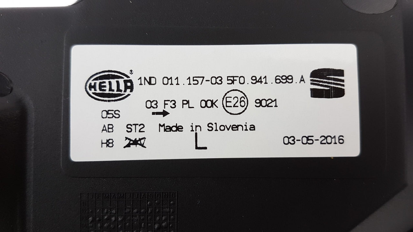 Original SEAT Ibiza IV Leon III Halogen Nebelscheinwerfer links 5F0941699A