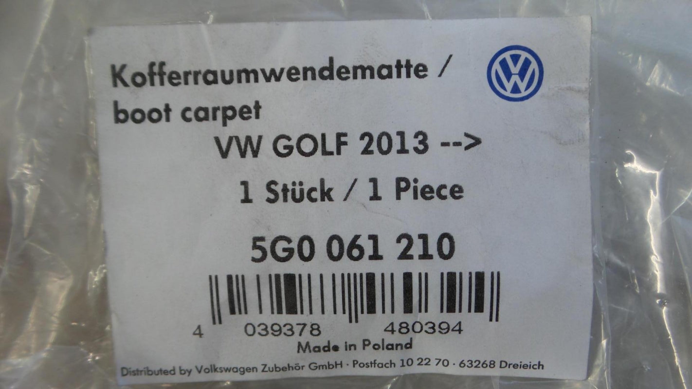 Original OE Volkswagen Kofferraummatte 5G0061210