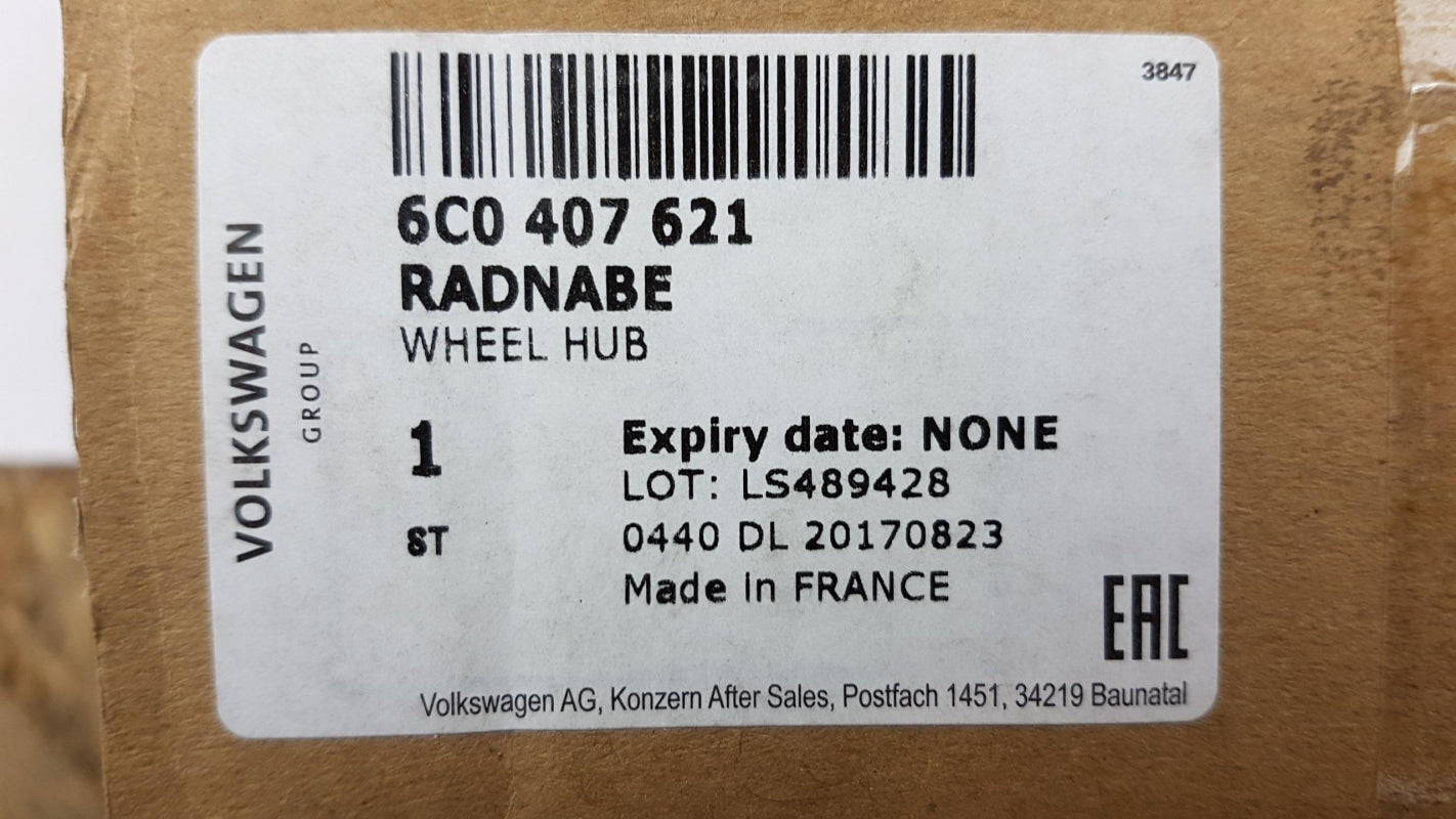 Original AUDI A1 VW Polo SKODA Scala SEAT Ibiza Radlagersatz vorne 6C0407621