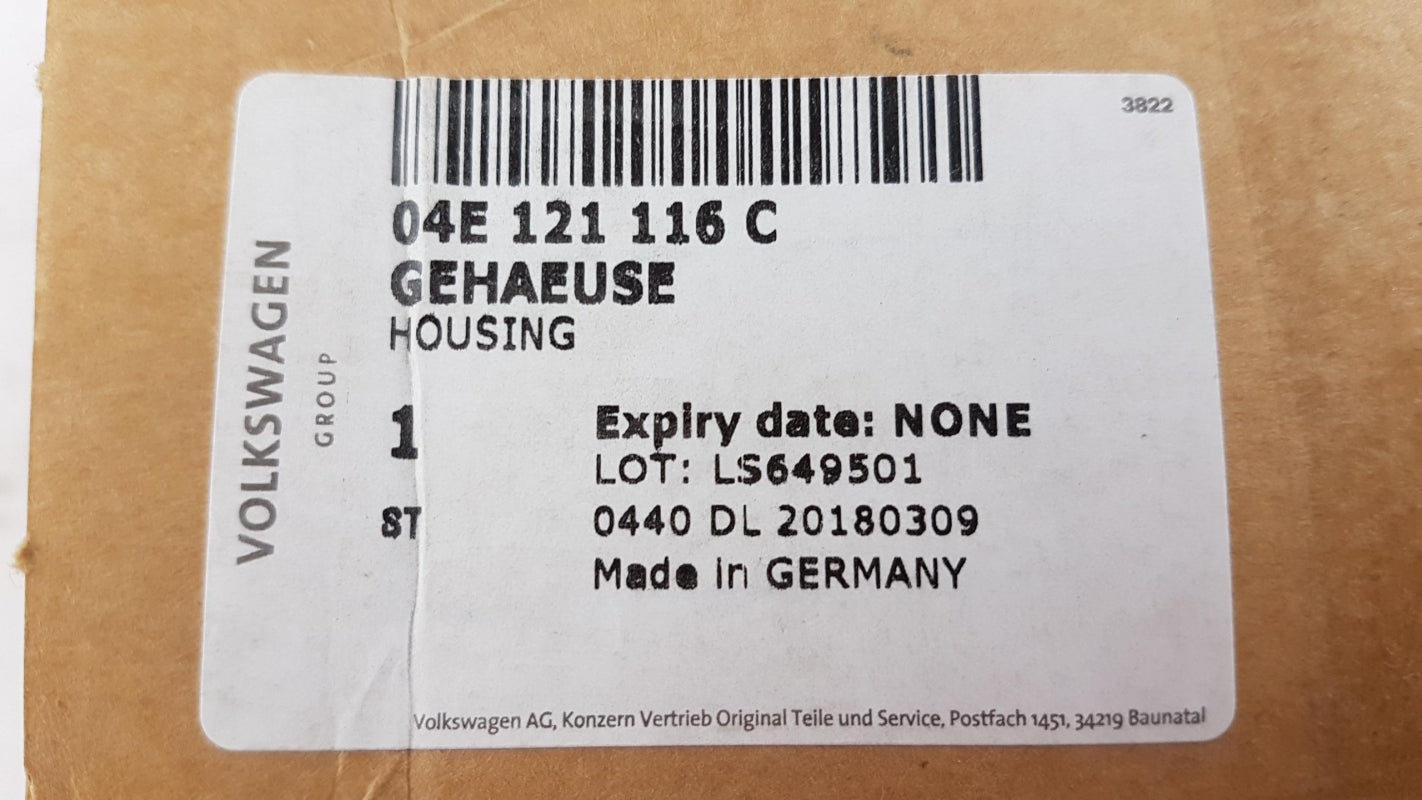 Original OE Volkswagen Thermostatgehäuse 04E121116C