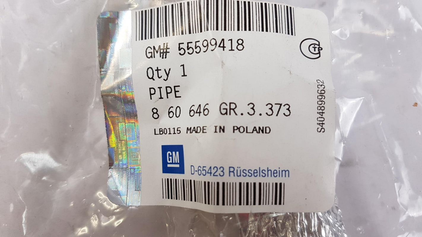 Original OE OPEL Rohr 55599418